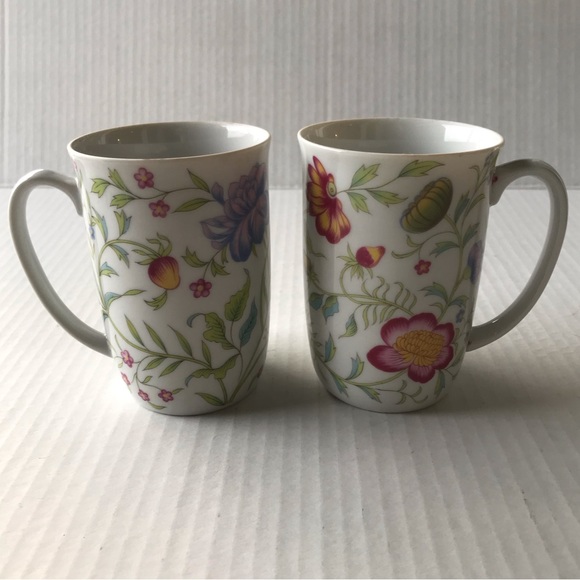 Set Of 2 Vintage “Avignon” Fine China Mugs/Cups By Toscany 8 Oz. - Picture 2 of 10